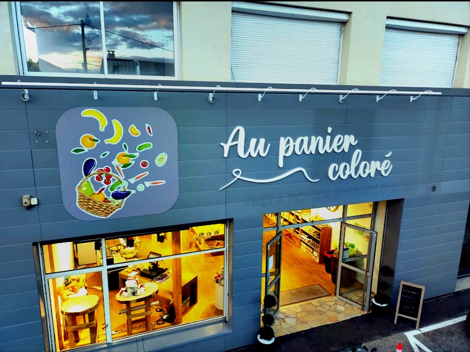 Vitrophanie et enseignes — Au Panier Coloré